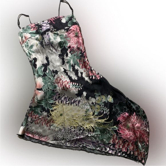 Hale Bob Dresses & Skirts - Hale Bob Silk Floral Assymmetrical Dress